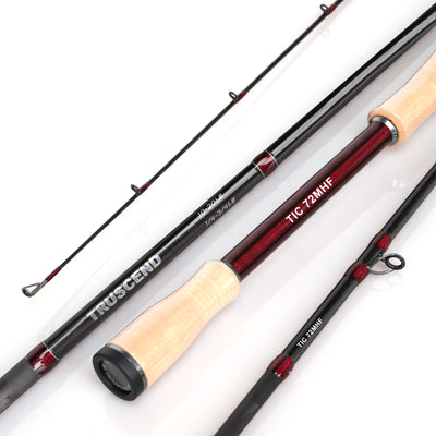 Truscend 4PCs Pack Travel Fishing Rods T1C72MHF