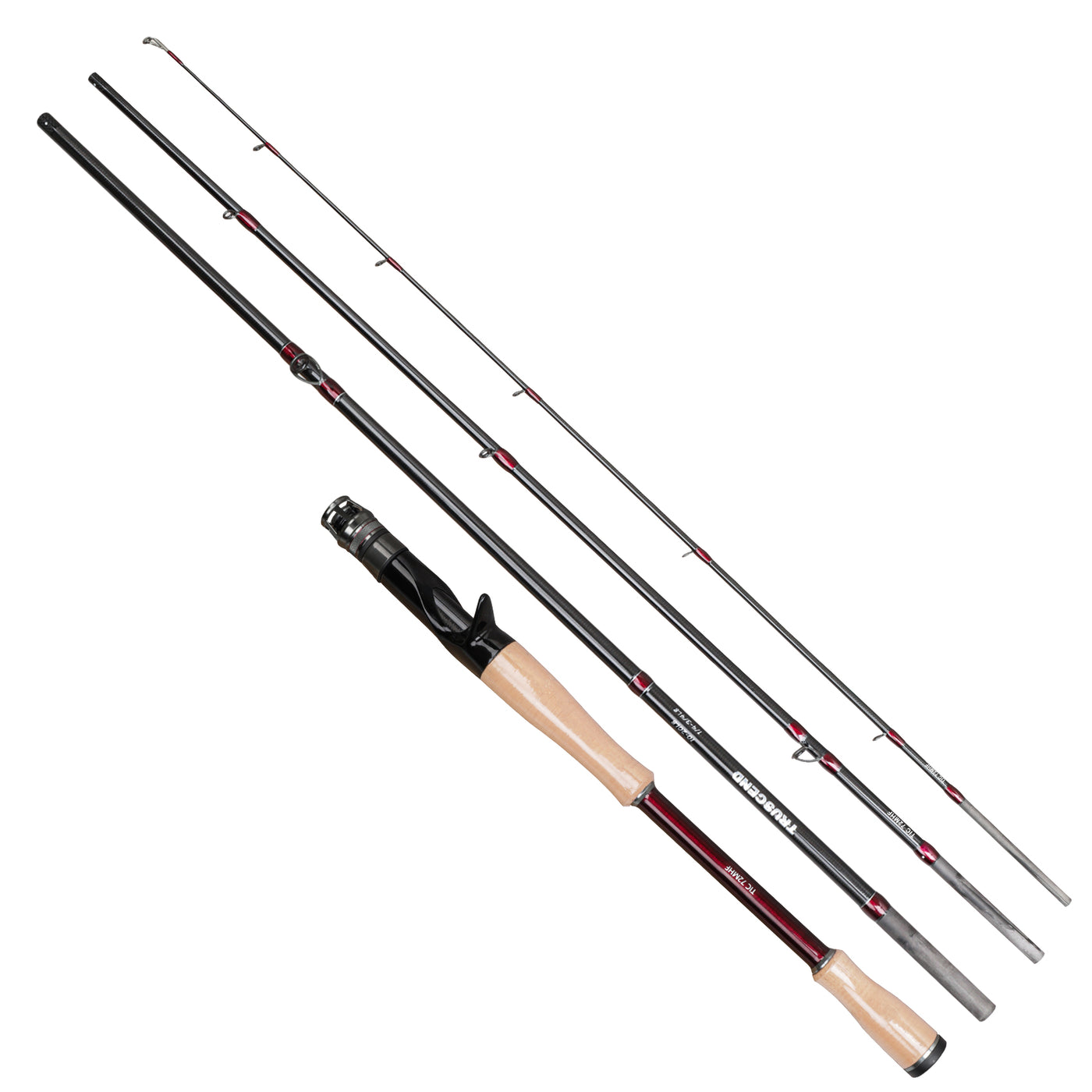 Truscend 4PCs Pack Travel Fishing Rods T1C72MHF