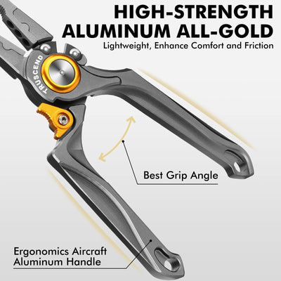 TRUSCEND® Ergonomical Lockable Saltwater Resistant Fishing Pliers