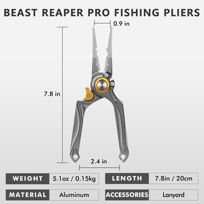 TRUSCEND® Ergonomical Lockable Saltwater Resistant Fishing Pliers