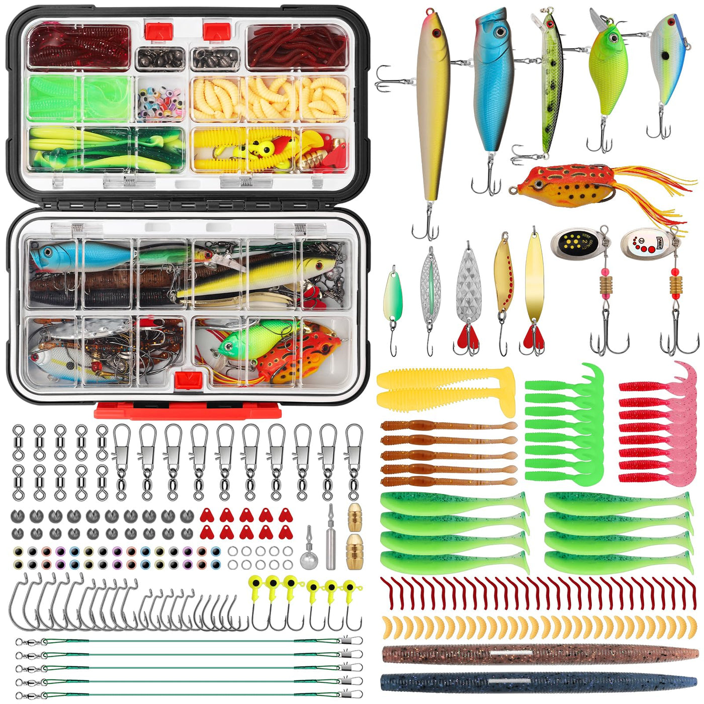 TRUSCEND® Fishing Lure Making Kit with Tackle Box - 232pcs