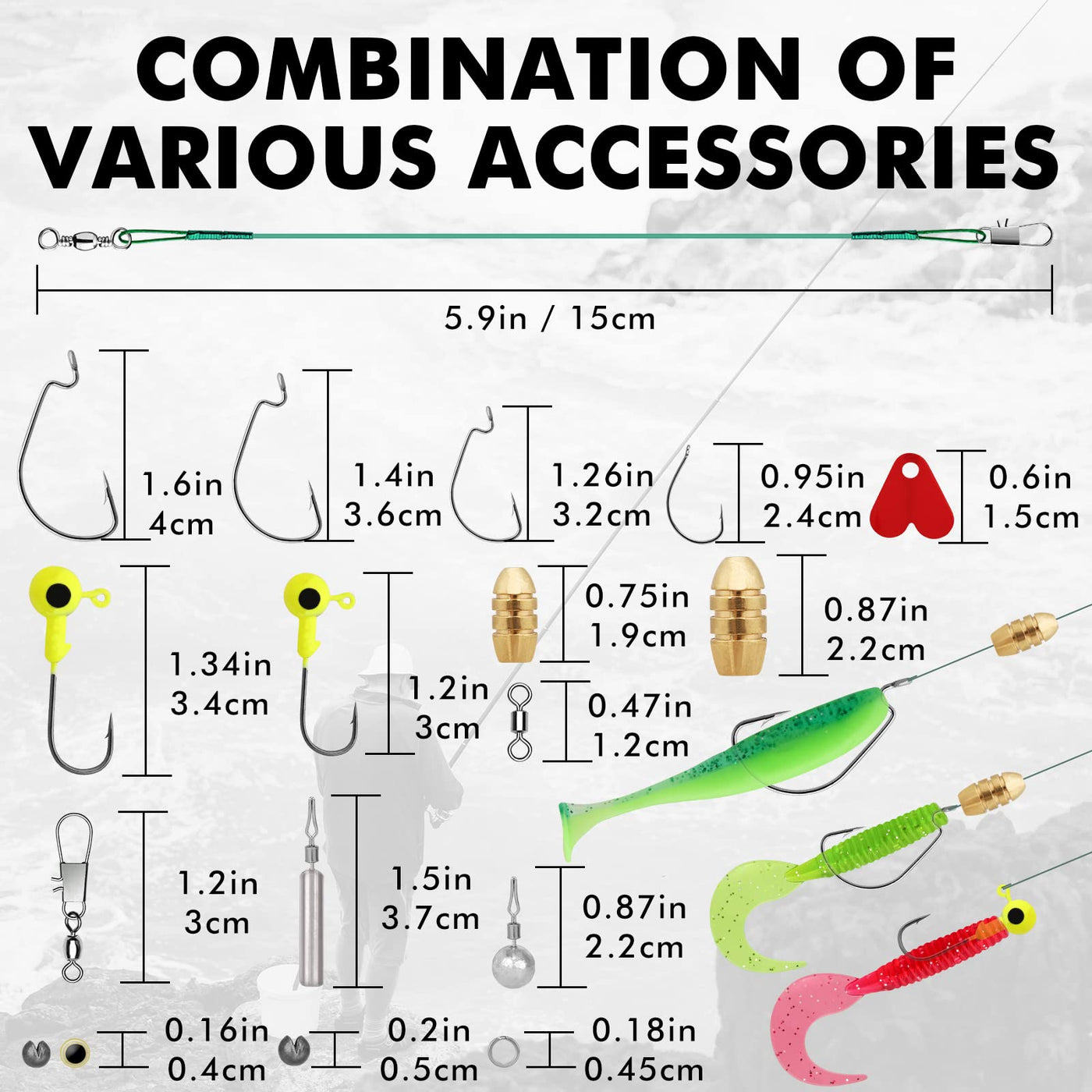 TRUSCEND® Fishing Lure Making Kit with Tackle Box - 232pcs