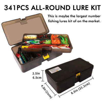 TRUSCEND® Fishing Lure Making Kit with Tackle Box - 340pcs