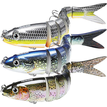 TRUSCEND Fishing Lures 8 Segmented Jointed Swimbait - Truscend Fishing